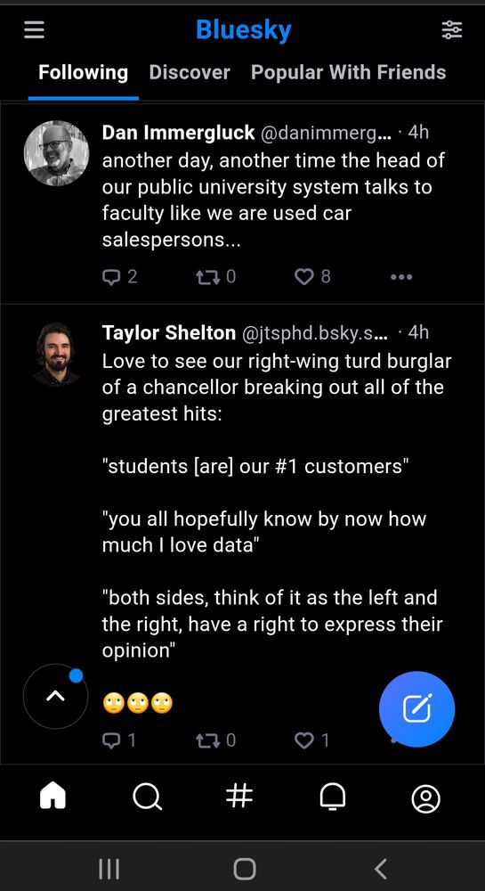 I am very much digging the bsky algo.