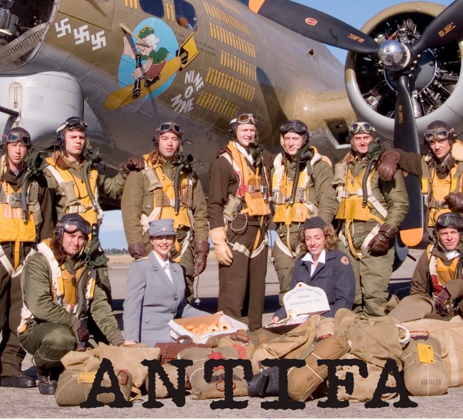 B-17 bomber crew ANTIFA