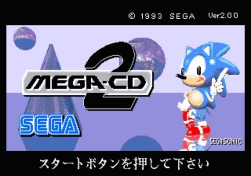 sonic the hedgehog is featured on the mega cd 2 sega game