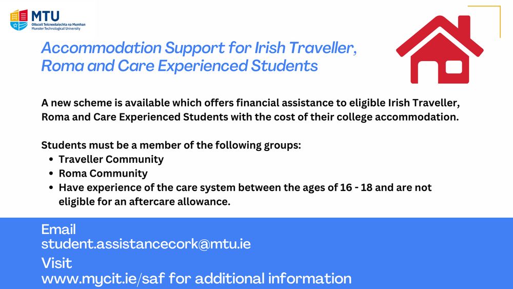 Information on Accommodation Support Scheme of Irish Traveller, Roma & Care Experienced Students