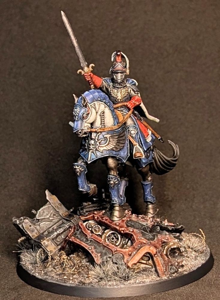 Front view of lord solar conversion. Highlighting sword and head swap.