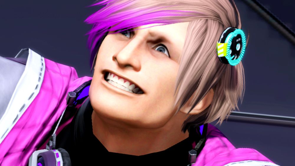 FF14 7.3 - A man grins maniacally.