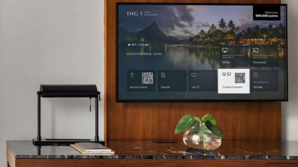 IHG announces that more than 60 U.S. properties will feature AirPlay-compatible TVs in the rooms