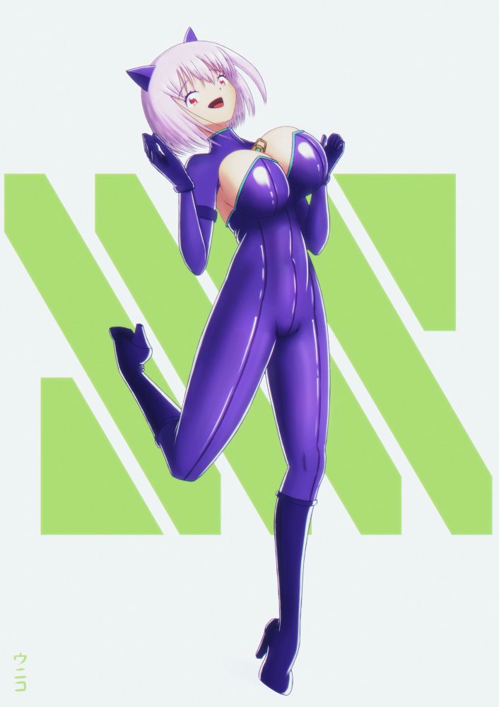 Akane Shinjo in latex Phantom Thief outfit