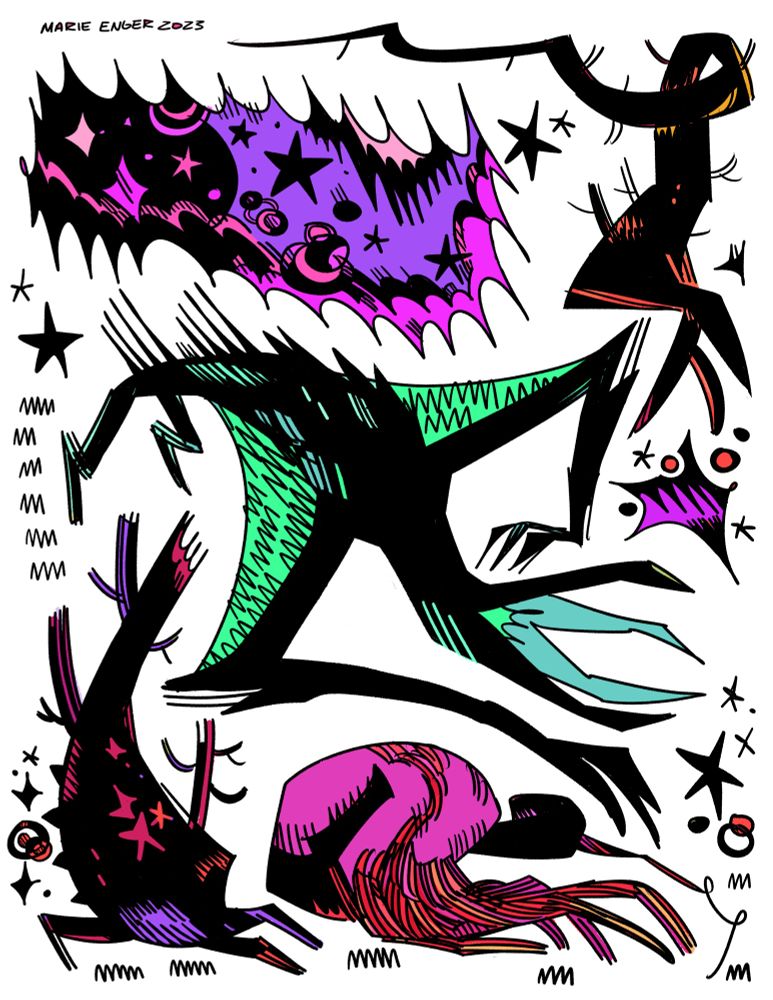 An assortment of eldritch monsters from 2023. 