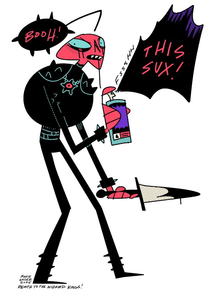 A drawing of hate pit going this sucks! 