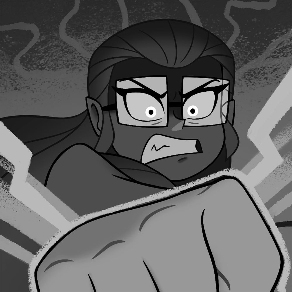 Black and white preview of completed art on one of the pages.
