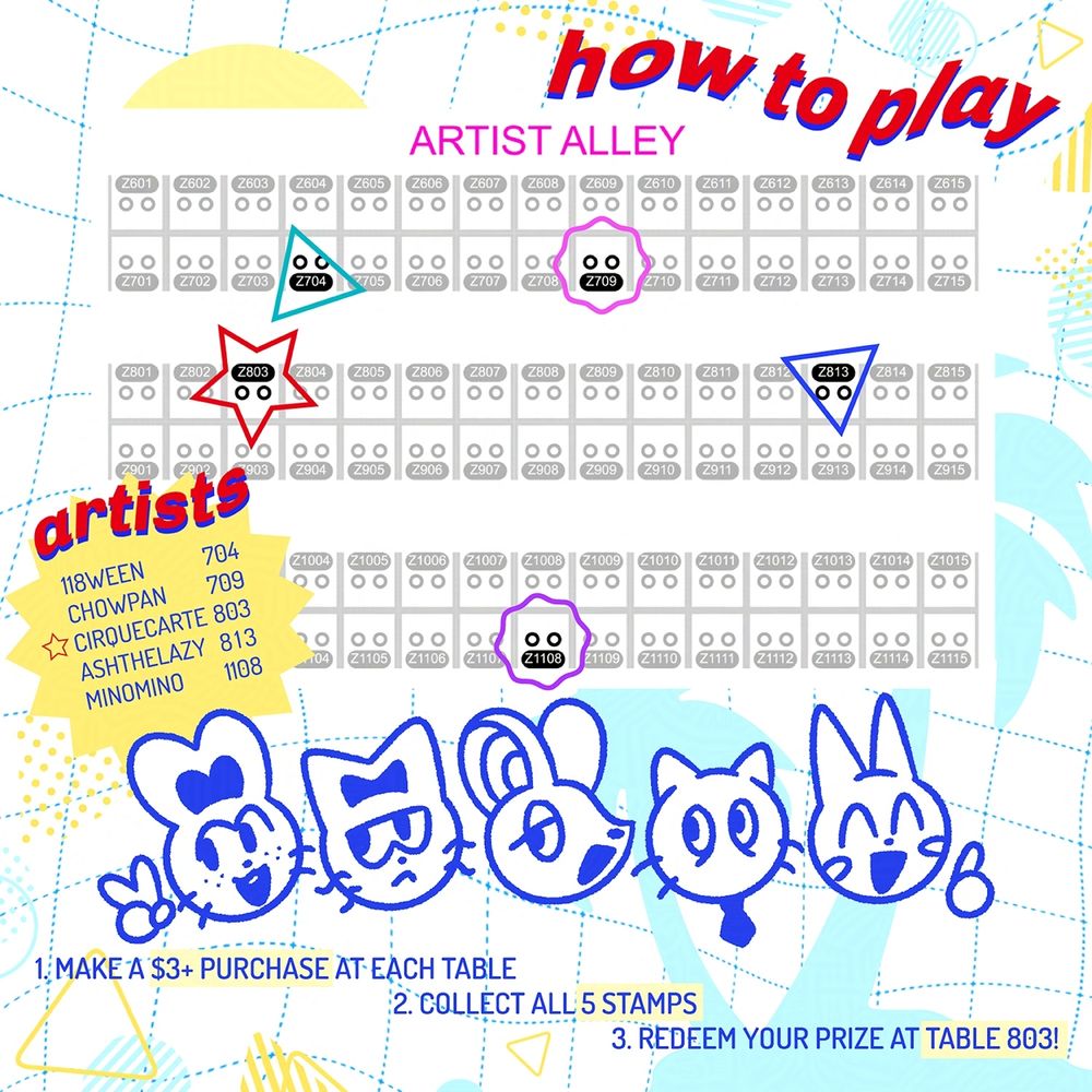 A graphic showing the map of Anime Impulse. 