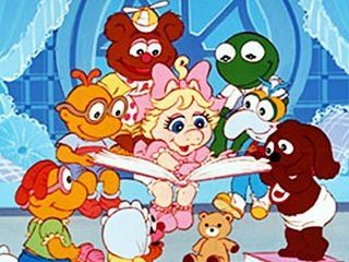 Clockwise starting top left: Fonzie, Kermit, Gonzalez, Rolf, Animal, Skeeter, Scooter, and Miss Piggy (middle)