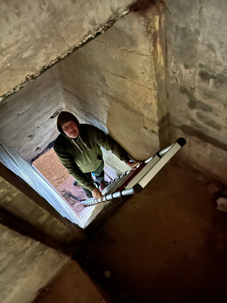 Innenansicht eines dänischen WW2 Bunkers.