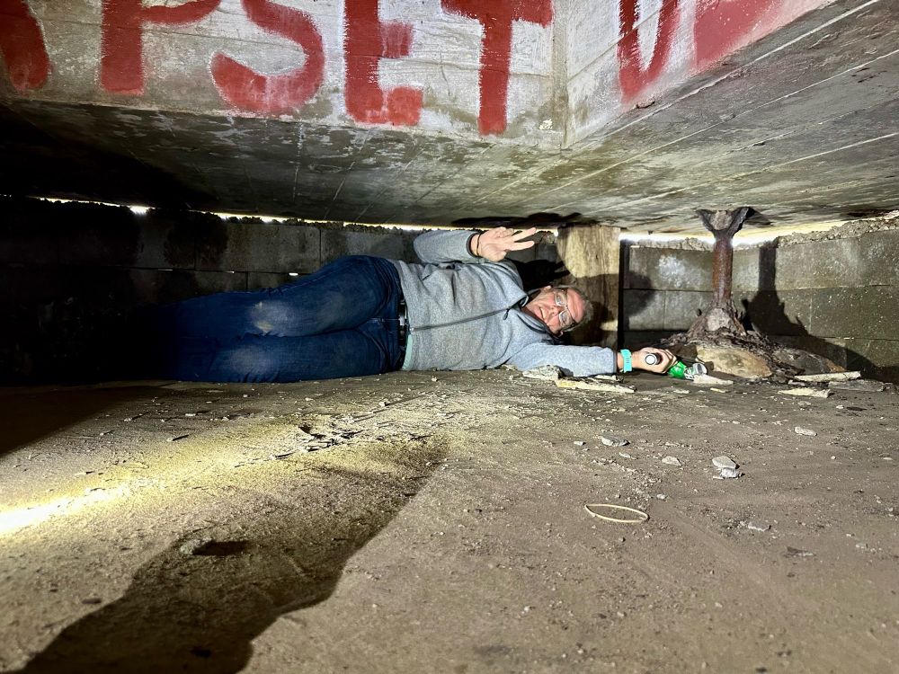 Innenansicht eines dänischen WW2 Bunkers.