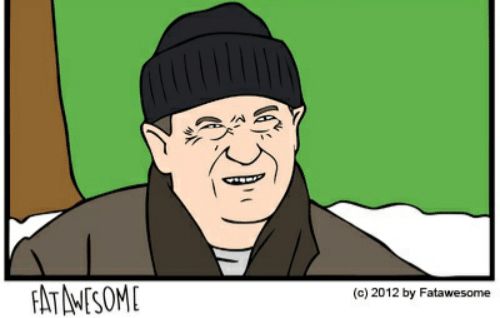 A panel from a FAT AWESOME comic (2012) where Joe Pesci from Home Alone is giving an extreme "what the fuck are you talking about" look