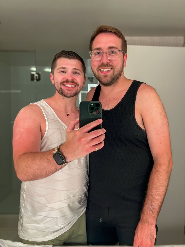 two guys in tanks