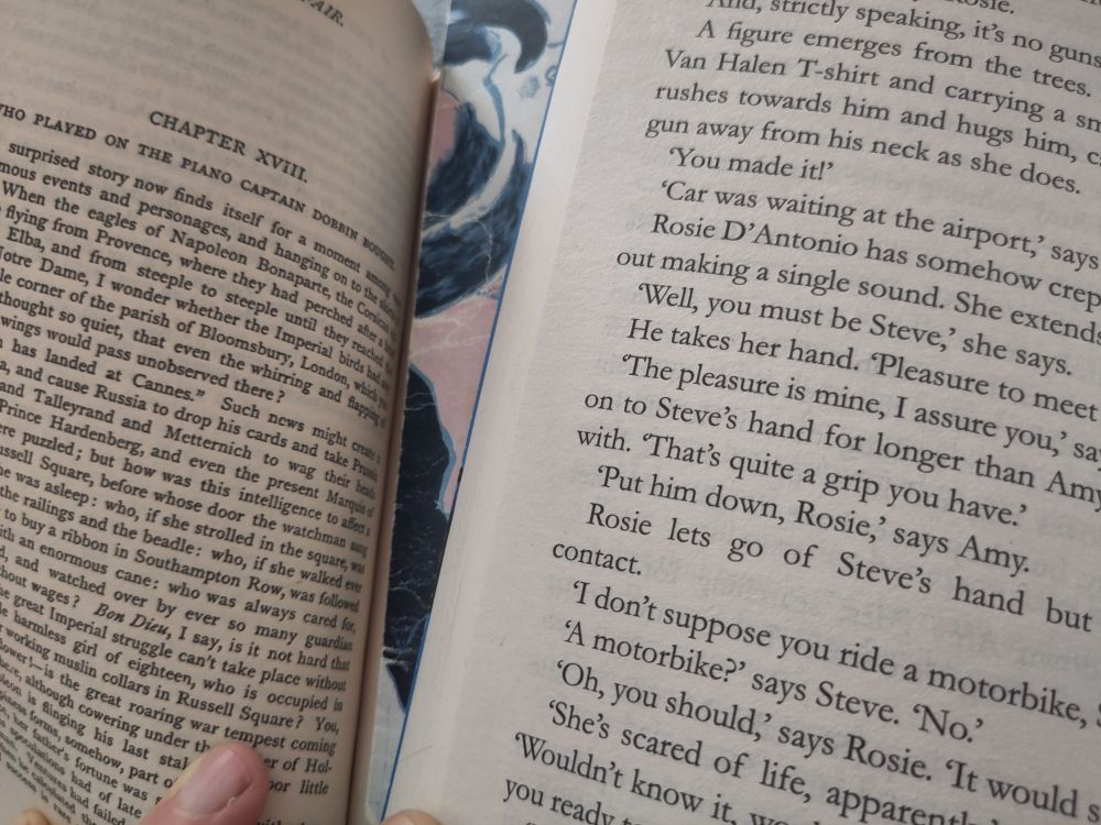 Vanity Fair on the left and We Solve Murders on the right, demonstrating the considerable difference in print size