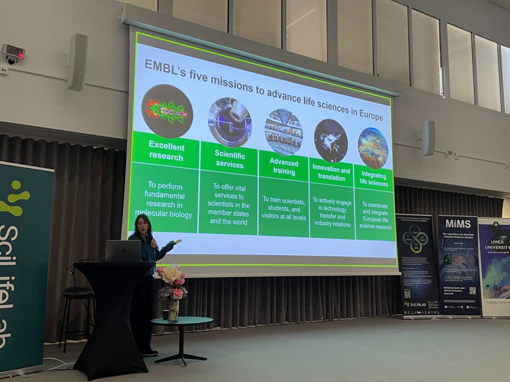 Maria Bernabeu, Lead of the Infection Biology Transversal Theme at EMBL, opening of the Infection Biology Across Scales workshop in Umeå  on 3-4 February 2025.