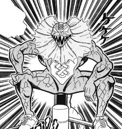 A man that looks like a frilled lizard wearing sneakers