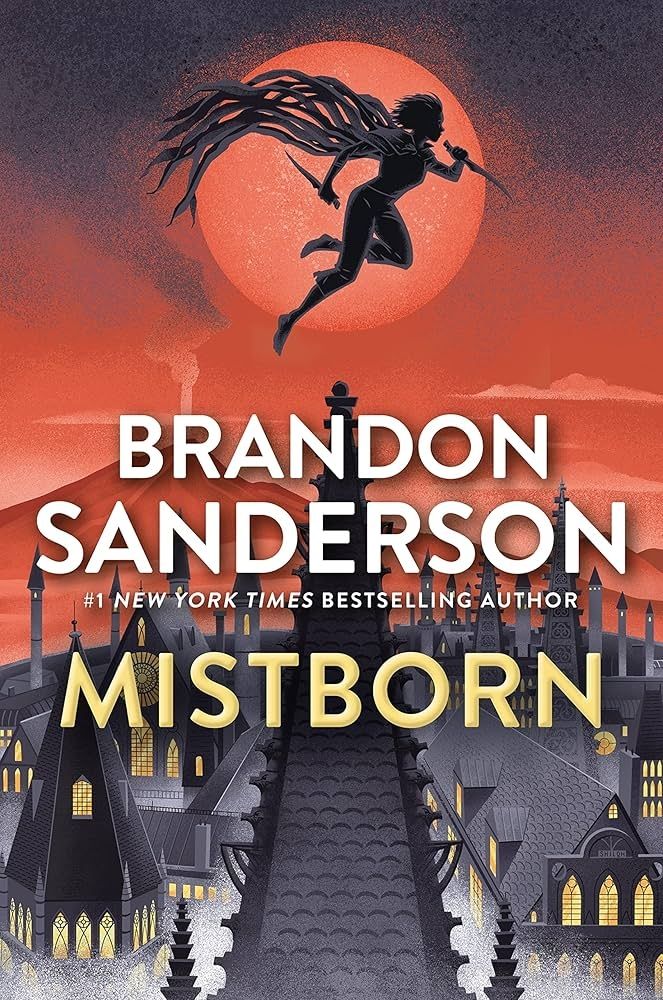 The cover of the book Mistborn: The Final Empire written by Brandon Sanderson.
