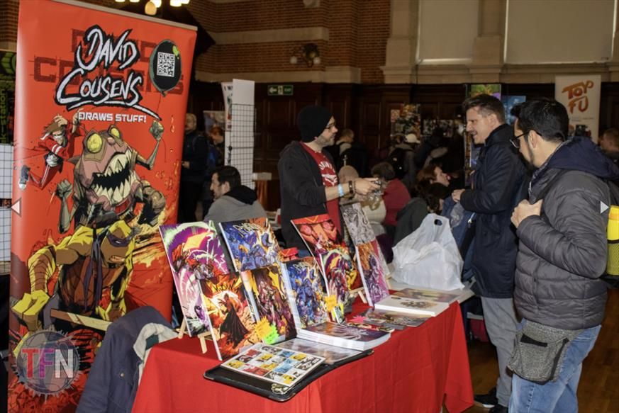 David Cousens's Forge stall at TFN:Mini-Con® Reading!