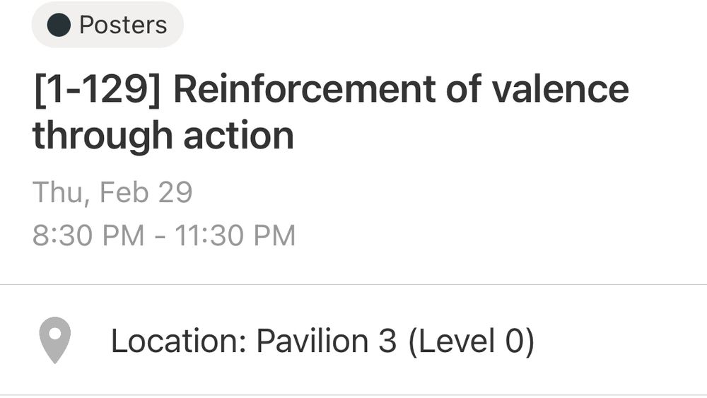 1-129 Reinforcement of valence through action