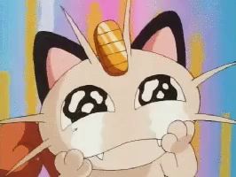 a cartoon cat with a unicorn horn on its head crying