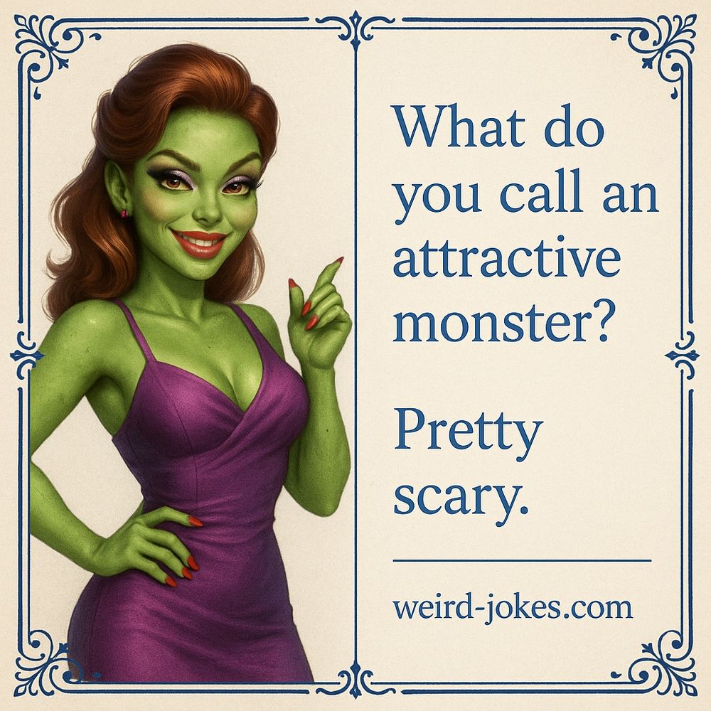 What do you call an attractive monster?
Pretty scary