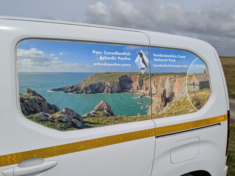 Pembrokeshire coast van detail