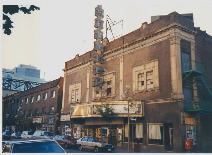 The Seville Theatre on St. Catherine Street, Montreal, Quebec, Canada.