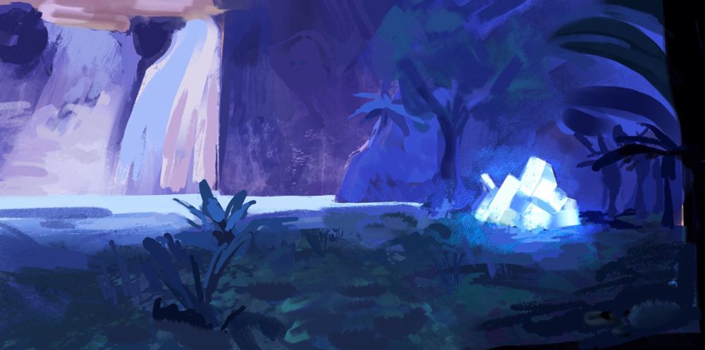 painting of makna forest (xc1)