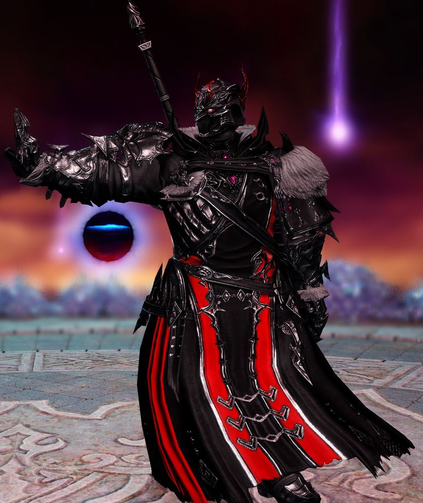 Rhotbyrt's reflection from the Void, a humanoid turned voidsent who takes the form of living armor