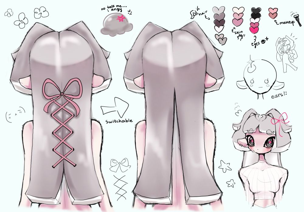 Messy doodle sheet of frill :p