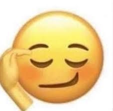 Hair tuck emoji meme 
