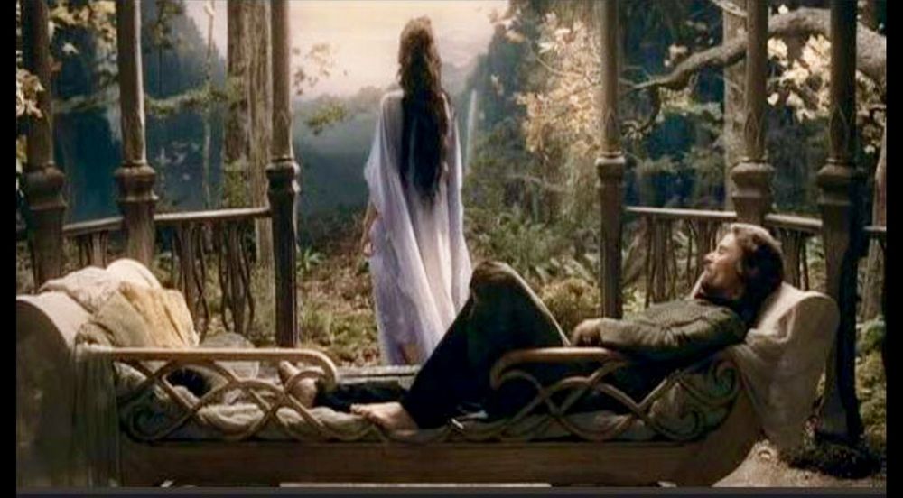 Arwen and Aragorn at Rivendell 