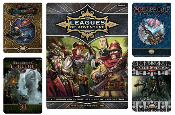 varied covers of Triple Ace Games products