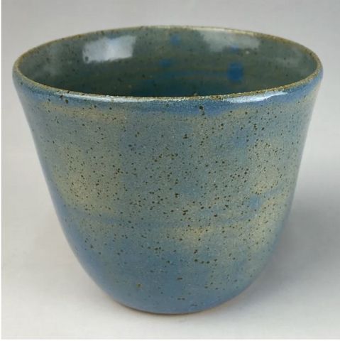 vessel with kyanite stoneware glaze via https://firedupkilns.com.au/shop/ols/products/kyanite-stoneware-glaze