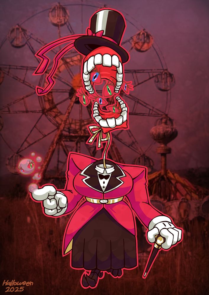 Michelle dressed up as Caine from Digital Circus series.