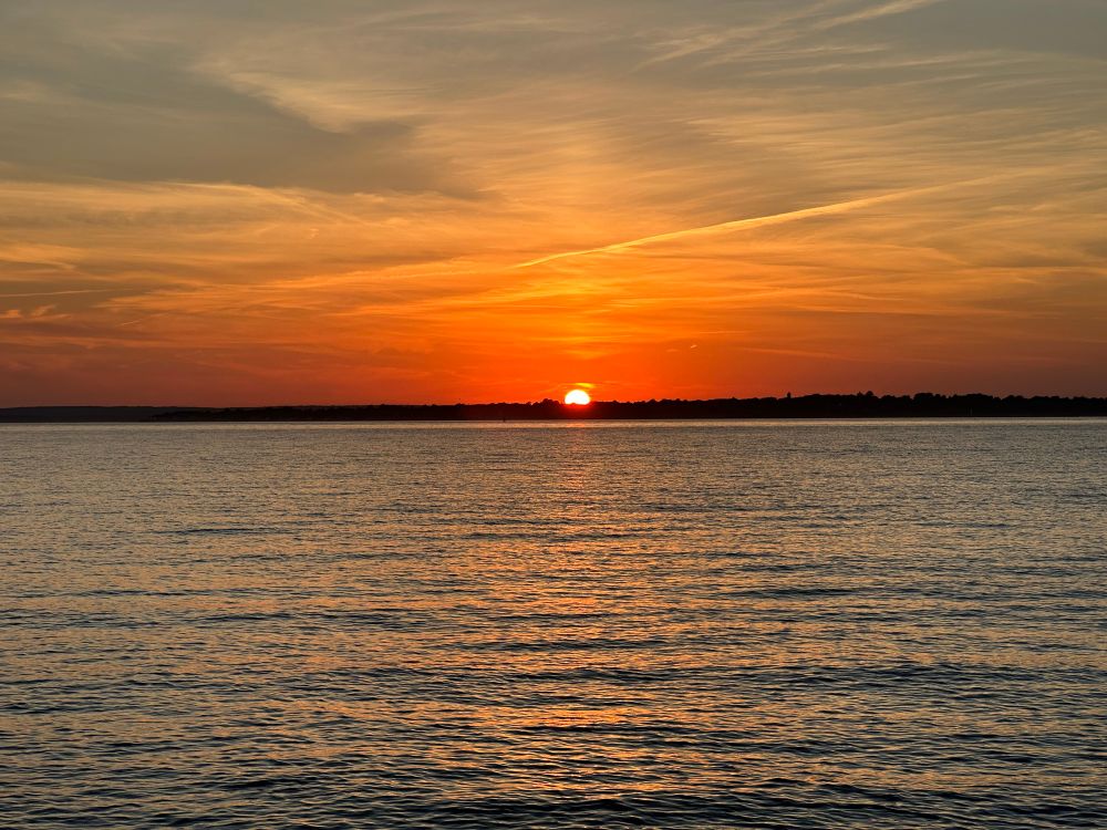 Sunset over Narragansett Bay 