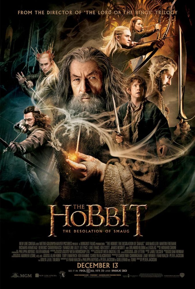 The Hobbit: The Desolation of Smaug (2013) ⭐ 7.8 | Adventure, Drama, Fantasy