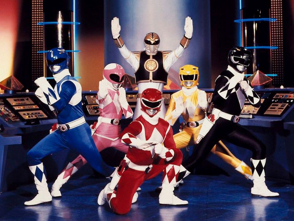 Power Rangers posing real cool