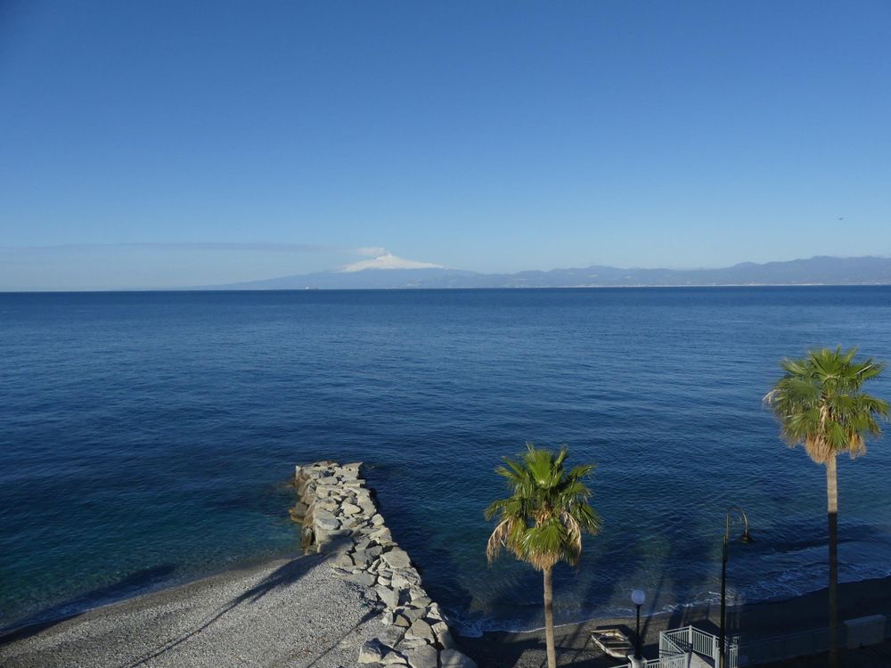 Mount Etna seen from Calabria