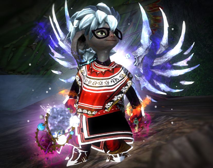 My Guild Wars 2 Asura Slyllama with Ad Infinitum back-piece!