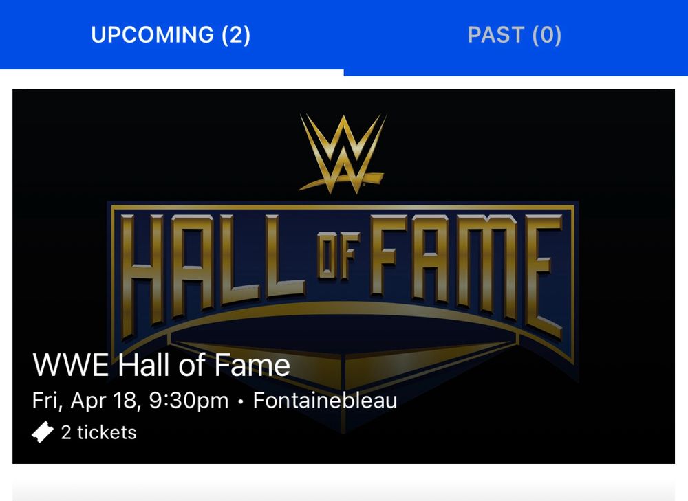 Ticks to the 2025 WWE Hall of Fame in Las Vegas
