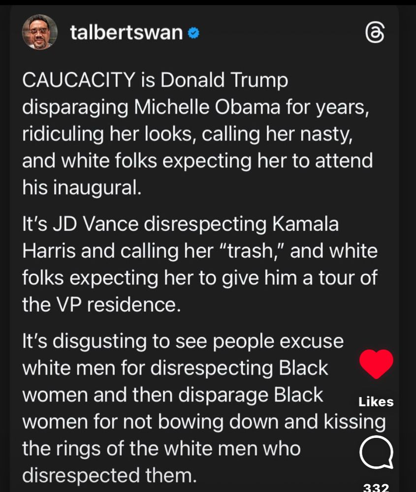 Caucasity is treating people badly and expecting them to host you 