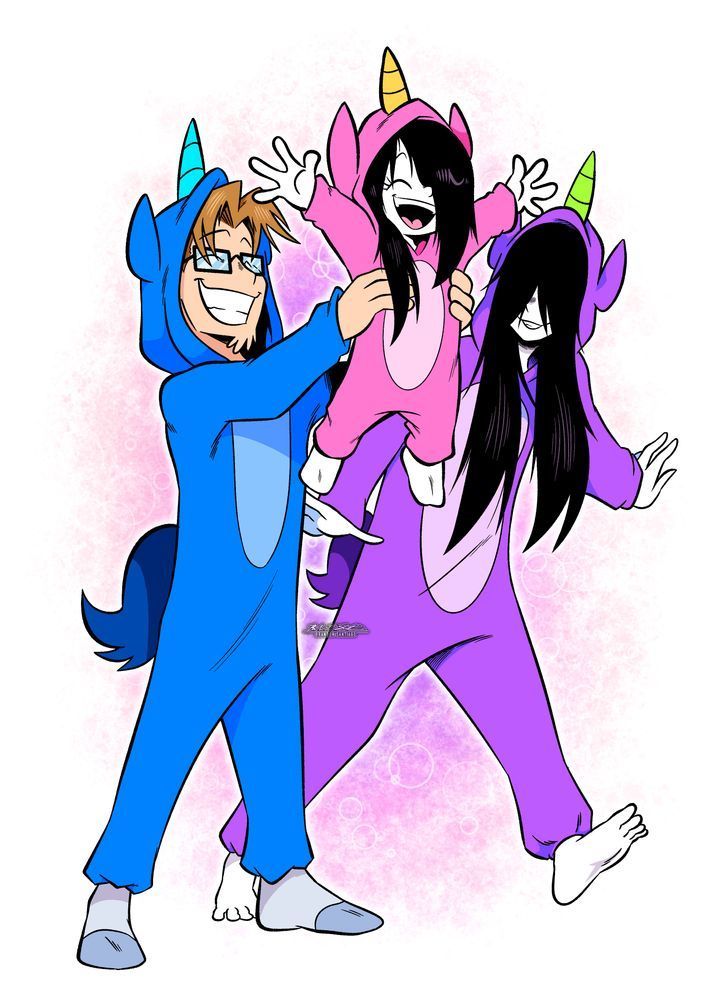 Sam decides to join in on his daughter's fun unicorn time.