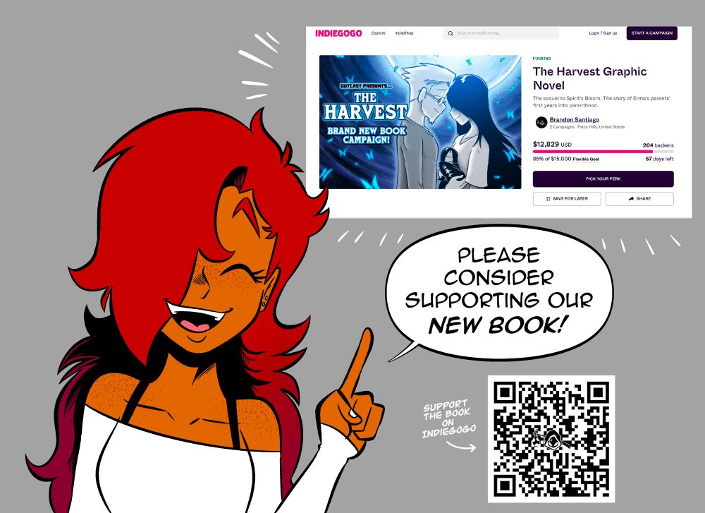 And that favor is supporting the crowdfunding campaign for our new book, The Harvest. On IndieGogo now.