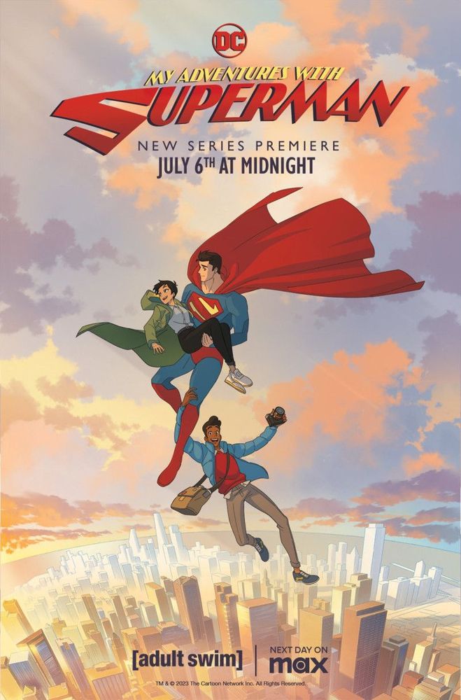 My Adventures with Superman
The story follows Clark Kent, as he builds his secret identity as Superman and explores his mysterious origins, and Lois Lane, whom Clark develops a crush on and vice-versa, who is on her way to becoming a star reporter. Teaming up with photographer and Clark's best friend Jimmy Olsen, the trio break the stories that matter and save the day against many villains in the city of Metropolis. A much more anime inspired take of the Superman mythos similar to the original Teen Titans show.