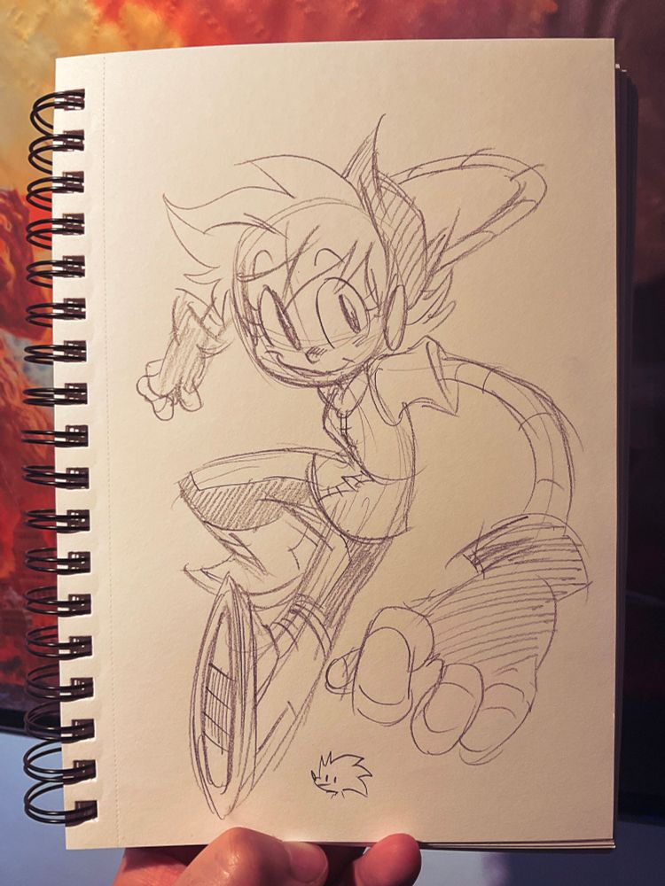 Chloe doodle. Also a little Sonic.