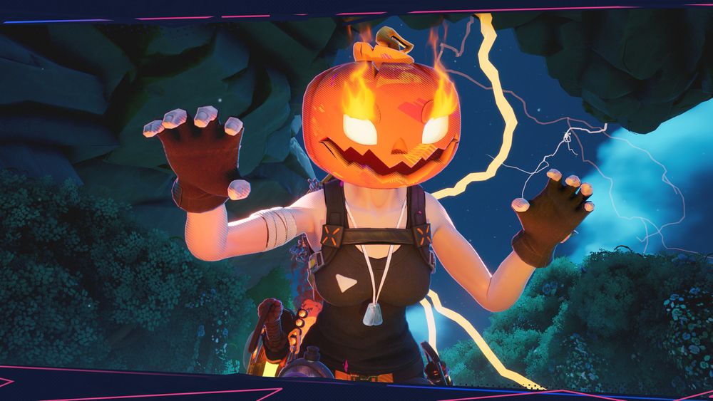 Render of Halloween Jack Mask in HAWKED