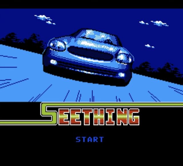 Title screen for Nice Code Software's "Seething"