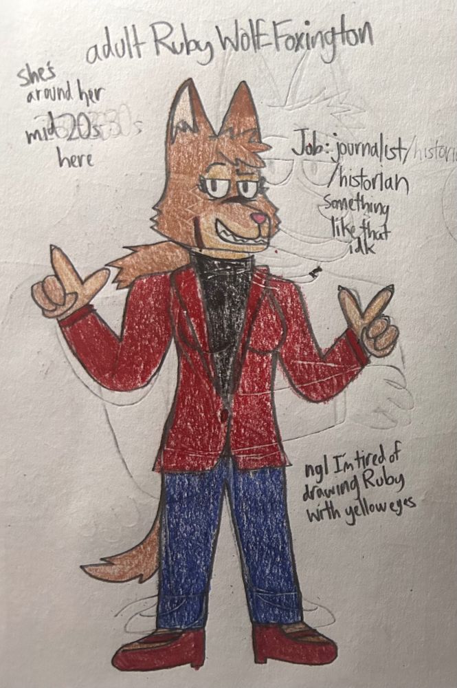 Ruby Wolf-Foxington as an adult