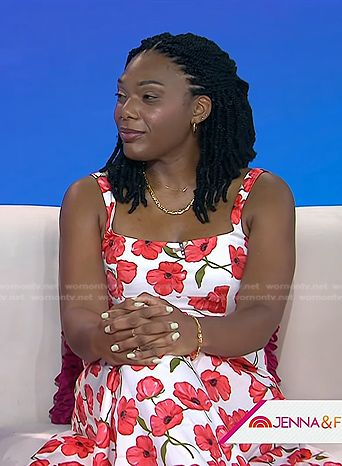 Minaa B.'s poppy print dress on Today
